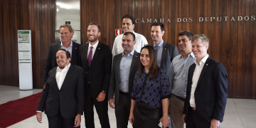 Bancada do NOVO recebe o presidente nacional do partido, Eduardo Ribeiro